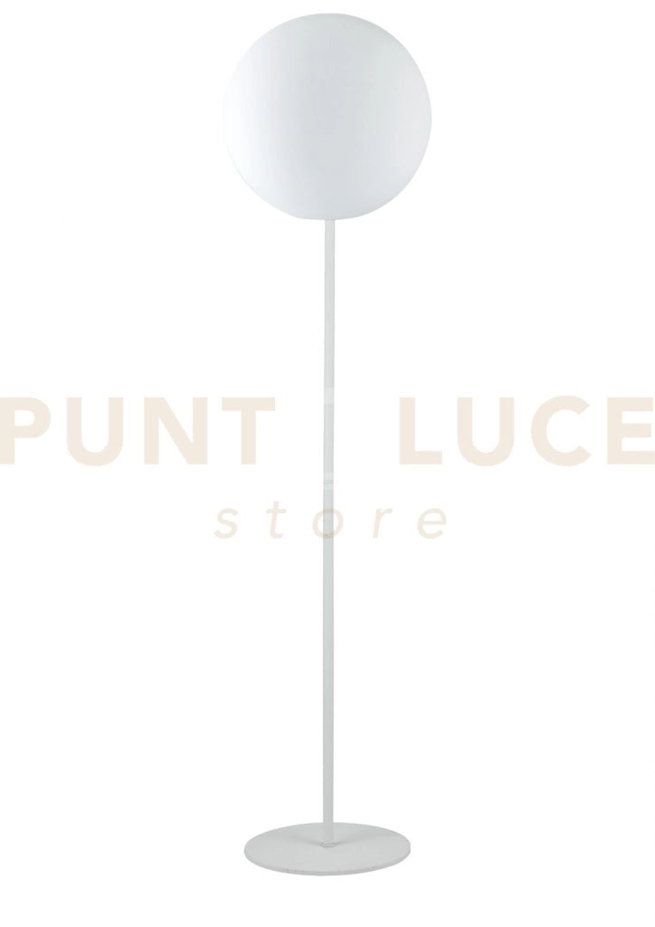 PIANTANA DA GIARDINO GECO SFERA BIANCA 1 LUCE ATTACCO E27 IP65 30X150CM CAVO 250CM