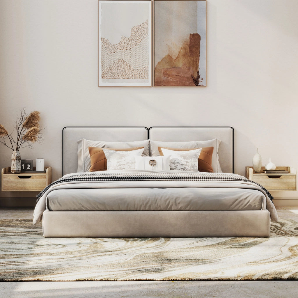Comodino ¨C zephmum ¨C legno naturale 40x30x19,5cm