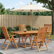 Set da pranzo da esterno con ombrellone 6 pz 3438549