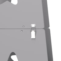 Scala Montessori Convertibile  60x44.5x86 cm in Set Tavolo e Sedie con Barra di Sicurezza in Legno Grigio