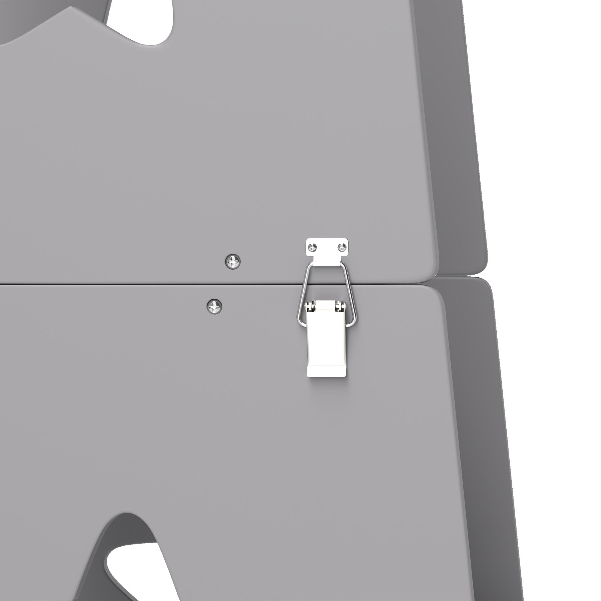Scala Montessori Convertibile  60x44.5x86 cm in Set Tavolo e Sedie con Barra di Sicurezza in Legno Grigio