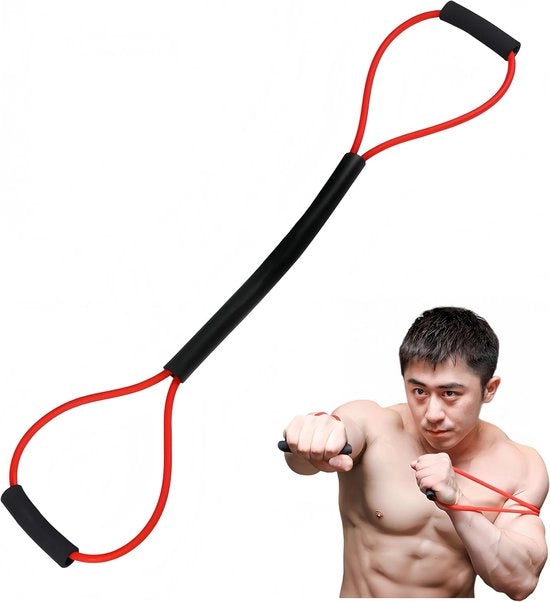 Bande di resistenza per boxe - Cinture per allenamento di arti marziali - Miglioramento delle prestazioni - Resistente a distorsioni - 30,61 x 22,2 x 5,69 cm - Rosso
