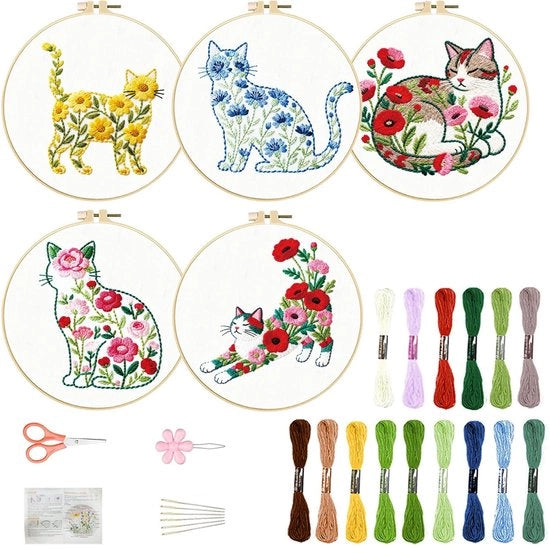 Set di Cucito per Principianti - 5 Set con Istruzioni e Bobine