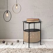 Swakom, Tavolino da Salotto Contenitore, 40x40x50h cm Nero