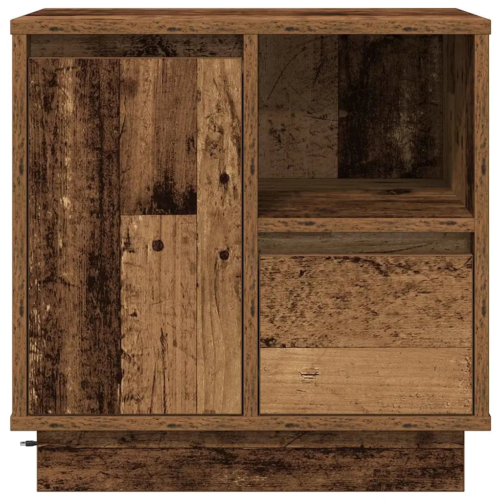 Armadio da Notte con cassetto Legno vecchio 50 x 34,5 x 50 cm. 869590