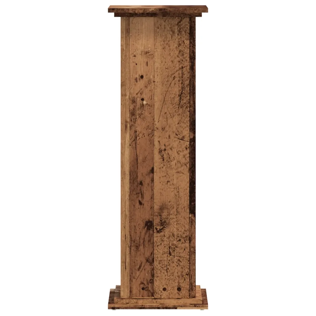 Supporto per Piante Legno Vecchio 33x33x100 cm in Truciolato