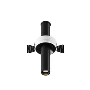 Maytoni Lampada da incasso Focus T 1 luce LED integrato nero alluminio