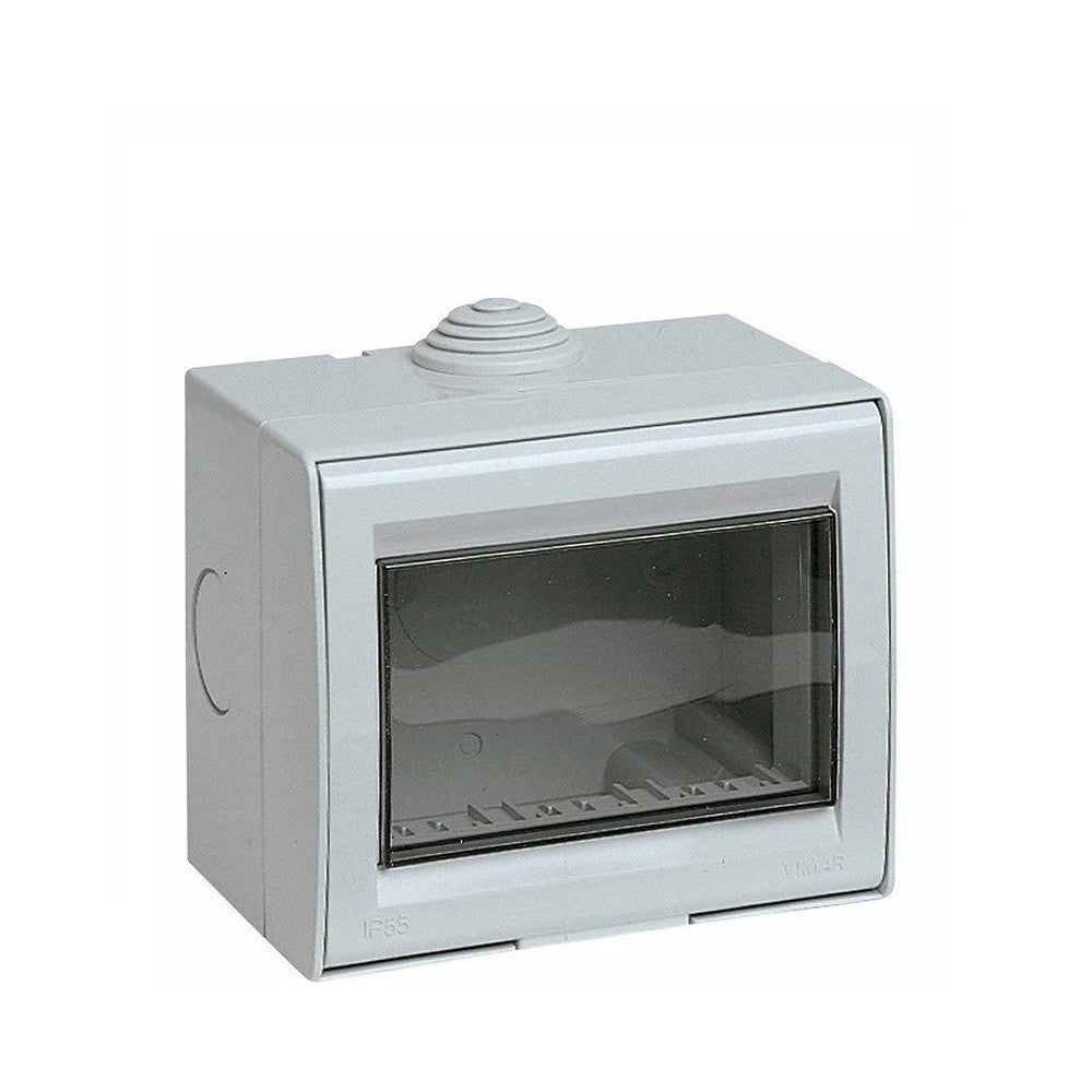 Trade Shop - Contenitore 3 Moduli Copri Interruttori Parete Jk Lk44003 Ip55 Scatola Prese -