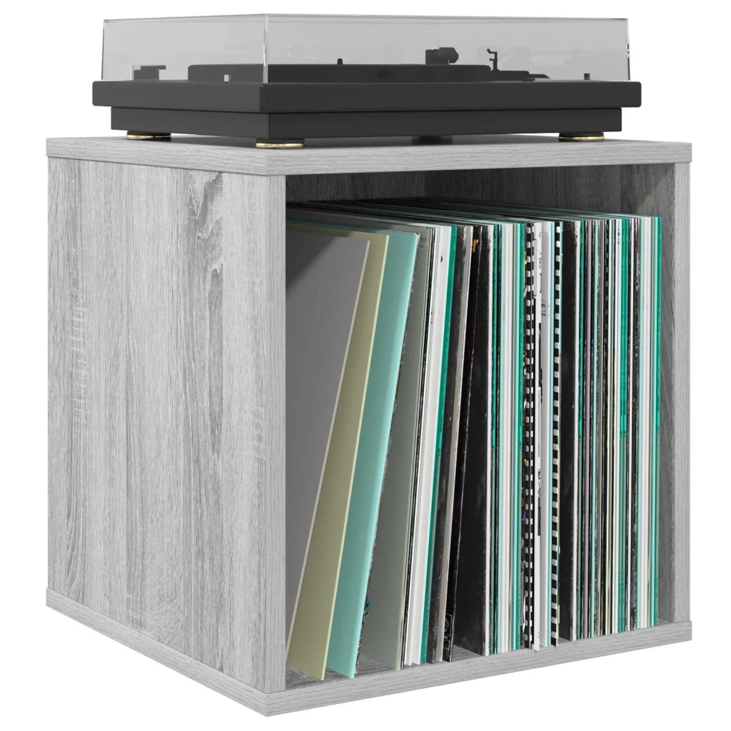Scatola per album in vinile Sonoma grigio 37 x 36,5 x 38 cm 8012852