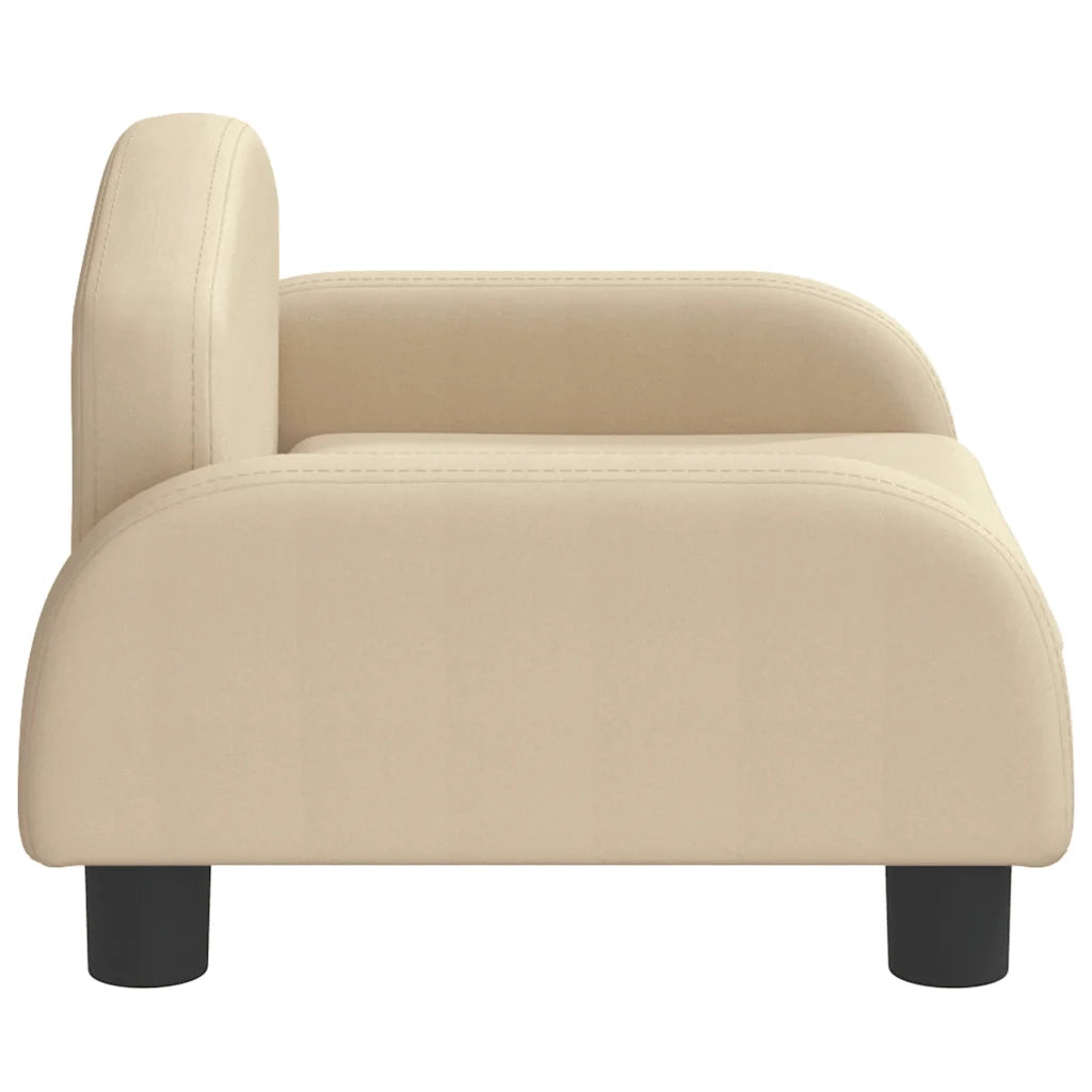 Divano per Bambini Crema 50x40x30 cm in Tessuto 3196368