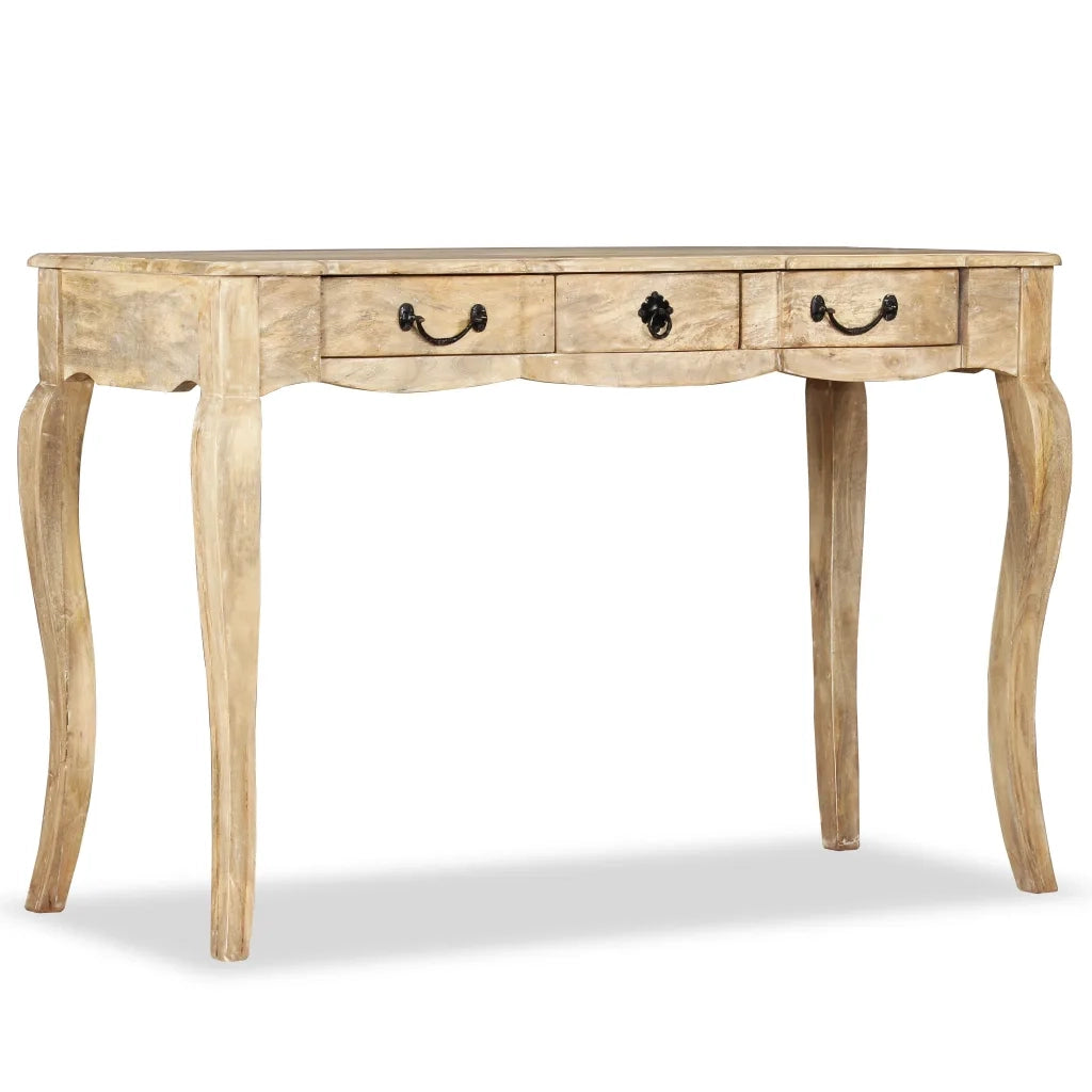 Tavolino Consolle in Legno Massello di Mango 120x50x80 cm 243987