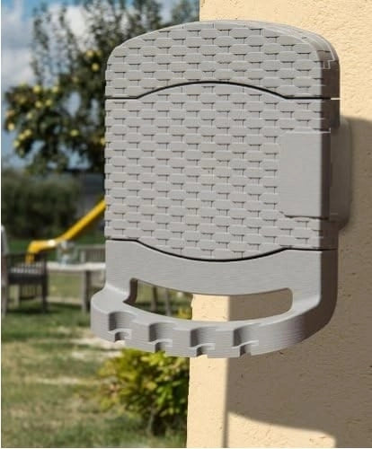 PORTA TUBO IN RATTAN A PARETE