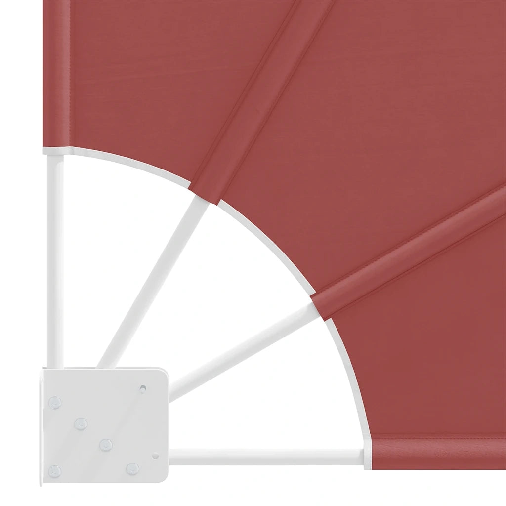 Tenda Laterale per Balcone Pieghevole Terracotta 140x140 cm 41581
