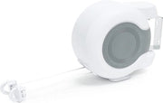 Lavatrice automatica a 2 linee - totale lunghezza 26 m - corda lavatrice retrattile in plastica per giardino e balcone bianca