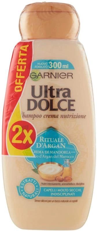 2 ULTRA DOLCE SHAMPOO RITUALE ALL'ARGAN 300ML