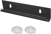 Pruikhouder con 2 Zuignappen - Support per Finte con 2 Pinze - Support per Parete - Presentazione Standard - Materiale Acrylo - Organizzatore per Estensioni di Capelli - Prevenzione dell'Intreccio - Supporto per Estensioni Capelline