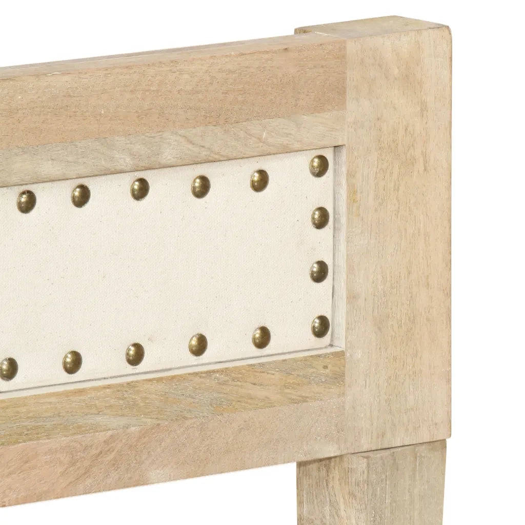 Letto matrimoniale | Letto per adulti | Giroletto in Legno Massello di Mango 200 cm