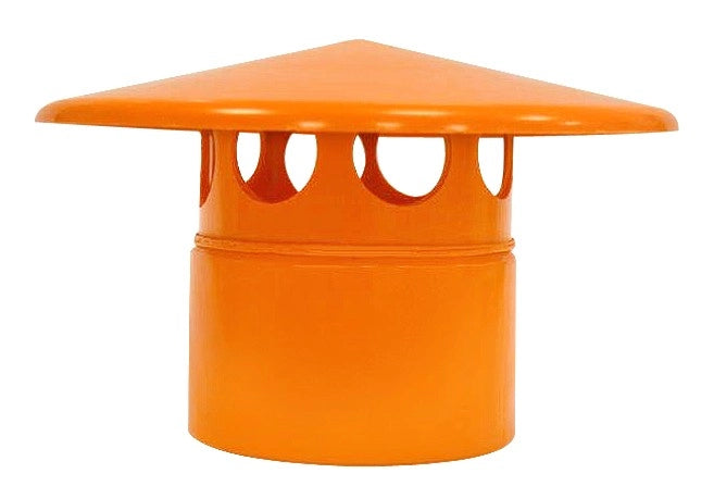 Testa esalatore  in pvc : Colore - Arancio, Diametro - 200