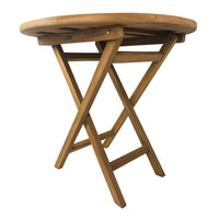 Tavolo Pieghevole Rotondo Artù da Esterno Ø80 cm in Teak