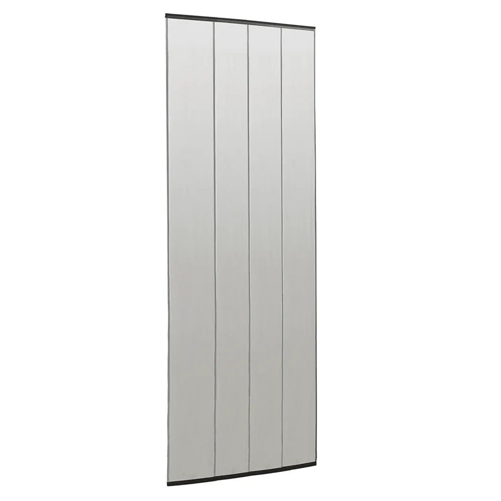 Zanzariera Porta con Tenda in Rete Nera 100x220 cm Poliesterecod mxl 87746
