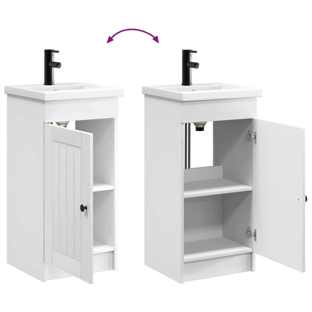 Mobile da bagno con lavabo Bianco Lucido 42 x 40 x 84,5 cm 890028
