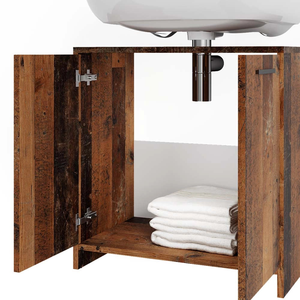 Vicco Set mobili bagno Rovere rustico 2 parti