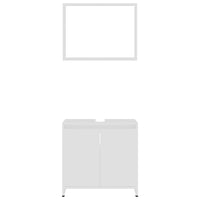 Set Mobili da Bagno 4 pz Bianco in Truciolato cod mxl 45274