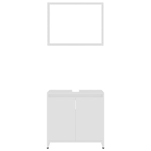 Set Mobili da Bagno 4 pz Bianco in Truciolato cod mxl 45274