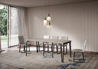 Consolle Allungabile 90-196x40x77 cm Rio Small Cashmere Telaio Antracite