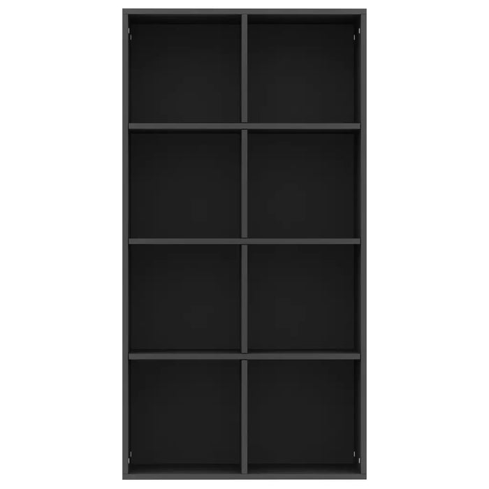 Libreria/Credenza Nera 66x30x130 cm in Legno Multistrato 800154