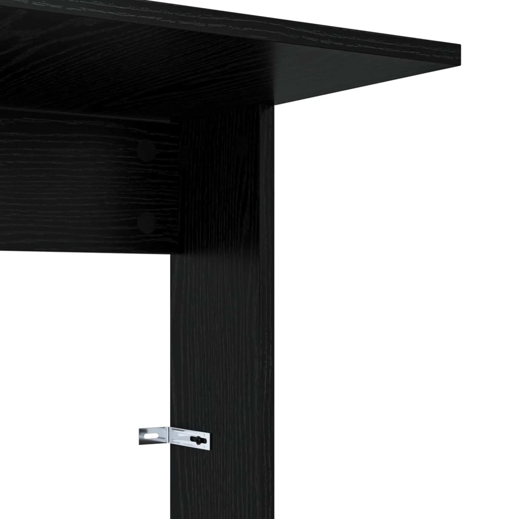 Tavolo laterale Rovere Nero 40 x 38 x 62,5 cm Legno multistrato 8000365