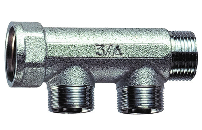 COLLETTORE CROMATO A 2 DERIVAZIONI  (FAR)- M.F. 1- FAR- pezzi 1