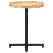Tavolino da Bistrot Rotondo Ø60x75 cm in Legno di Mango Grezzo 320265