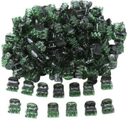 Accessori capelli a clip mini 20 pezzi - clip capelli trasparenti - accessori capelli antiscivolo - dimensioni 2x1,8 cm - materiale plastico