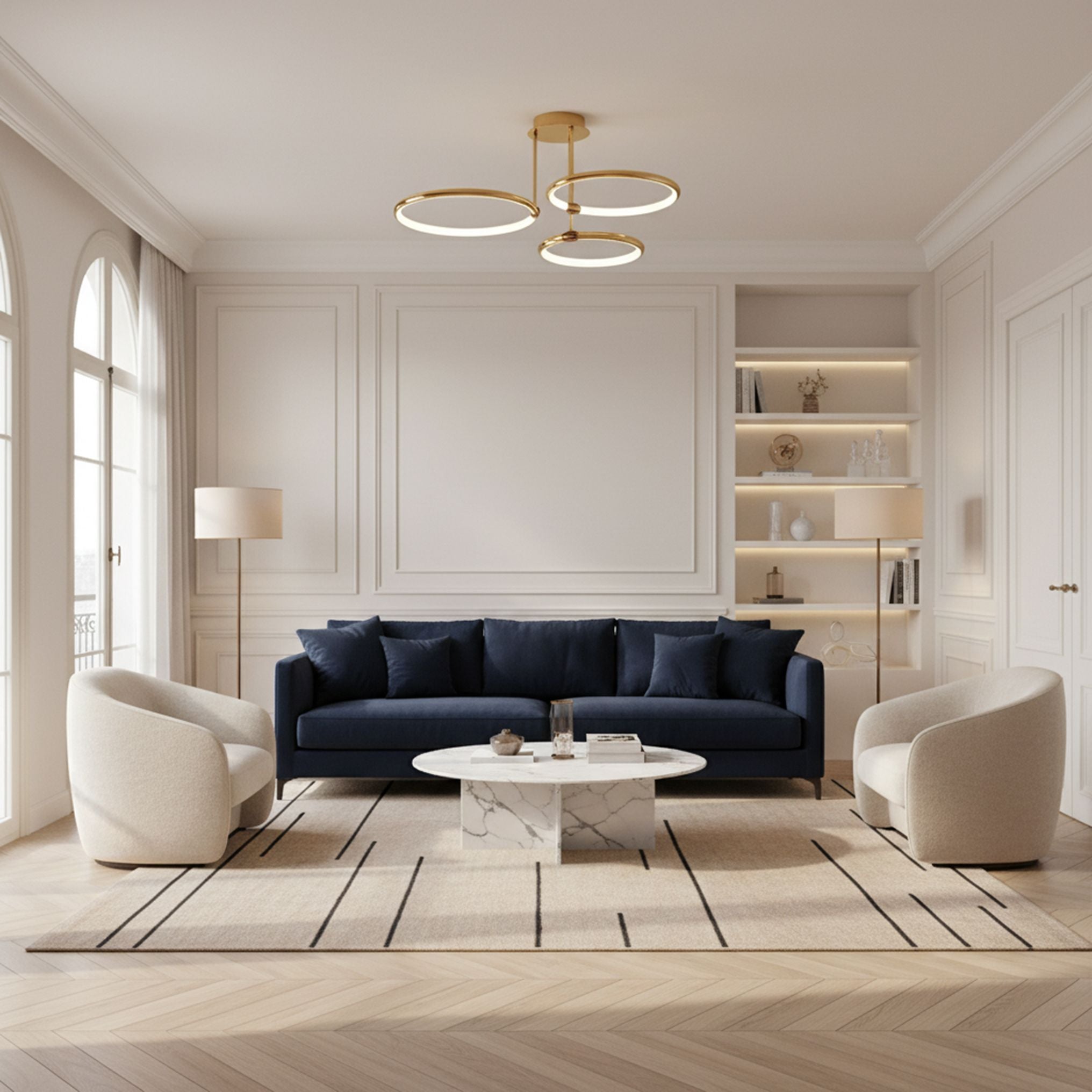 Lampada Da Soffitto G122-3c Gold Led