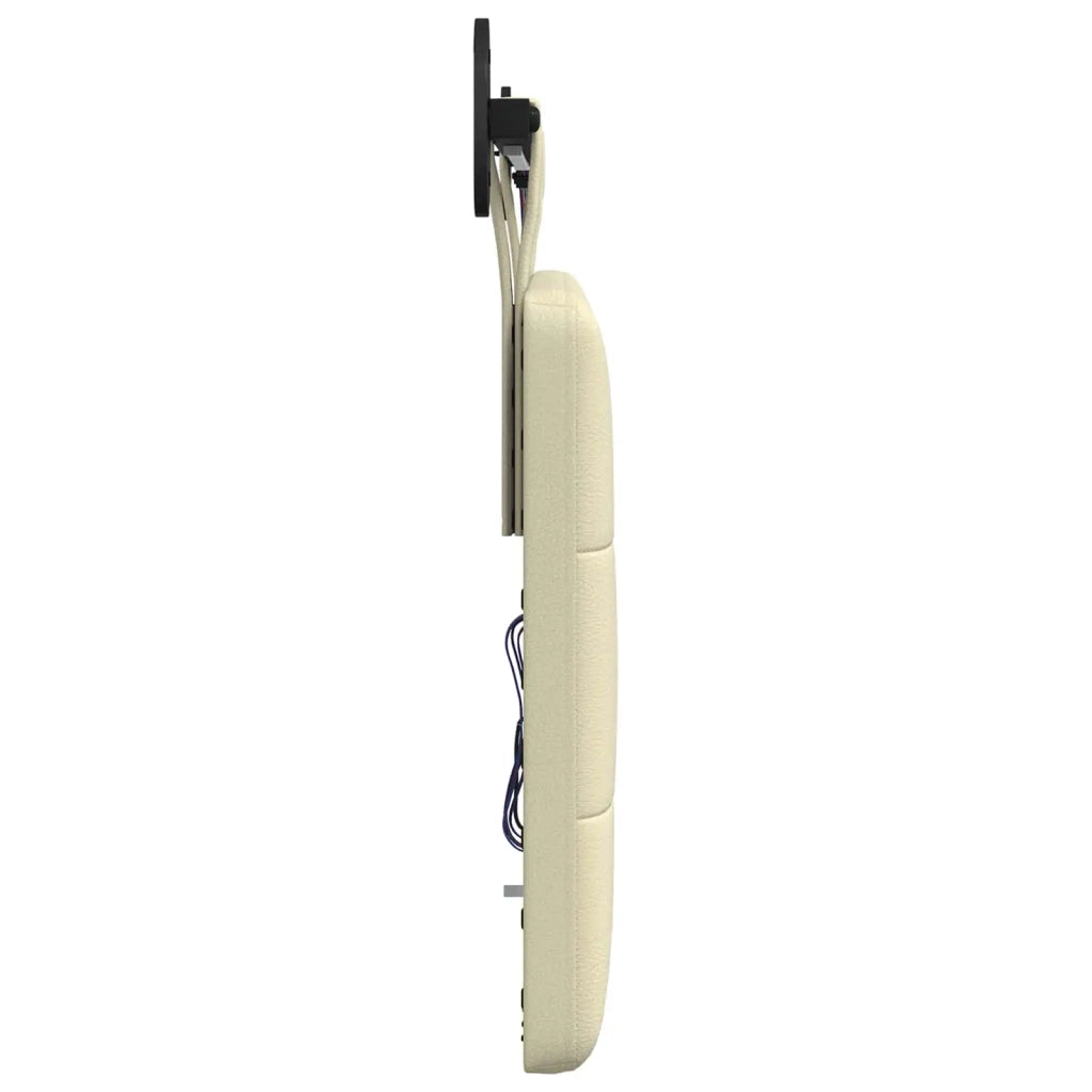 Testiera sospesa Con luce LED Crema Similpelle