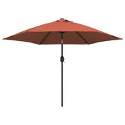Ombrellone da esterno con palo in metallo color terracotta 300 cm 02_0008271