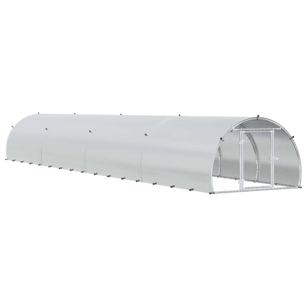 Pollaio Argento 800 x 150 x 100 cm Acciaio zincato 3434673