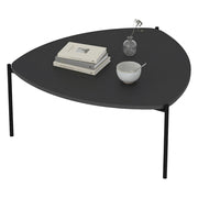 Atesino, Tavolino da Salotto con Piedini, 90x89x40h cm Nero Antracite