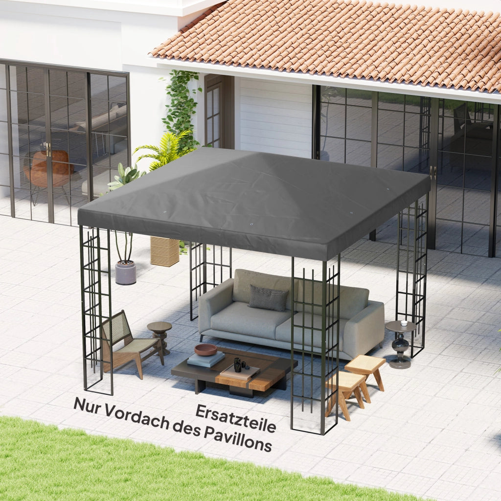Tenda da giardino ¨C zephmum ¨C 3x3 m, grigio scuro, UPF30+