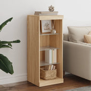 Credenza con Luci LED-Buffet-Armadio da cucina Rovere Sonoma 41x37x100 cm 870056