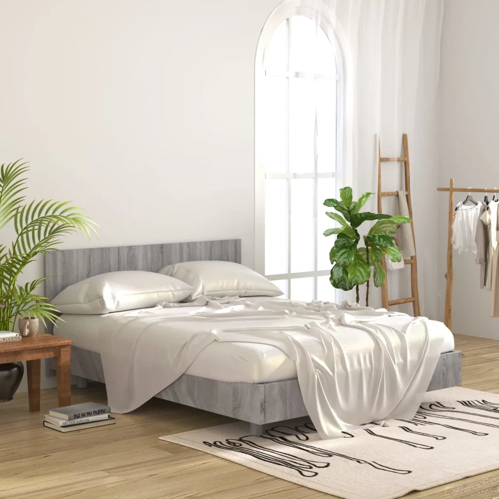 Testiera Letto Grigio Sonoma 160x1,5x80 cm Legno Ingegnerizzato cod mxl 66574