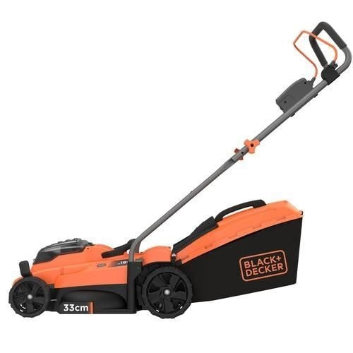 Black & Decker BCMW3318L2 tagliaerba Tagliaerba a spinta Batteria Nero, Arancione