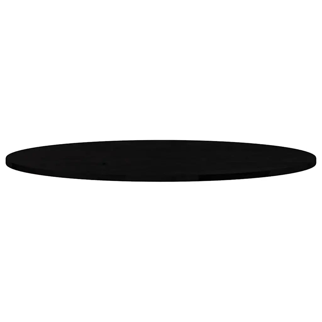 Piano Tavolo Marrone Scuro 100x50x2 cm in Rovere Massello Ovale 4009054