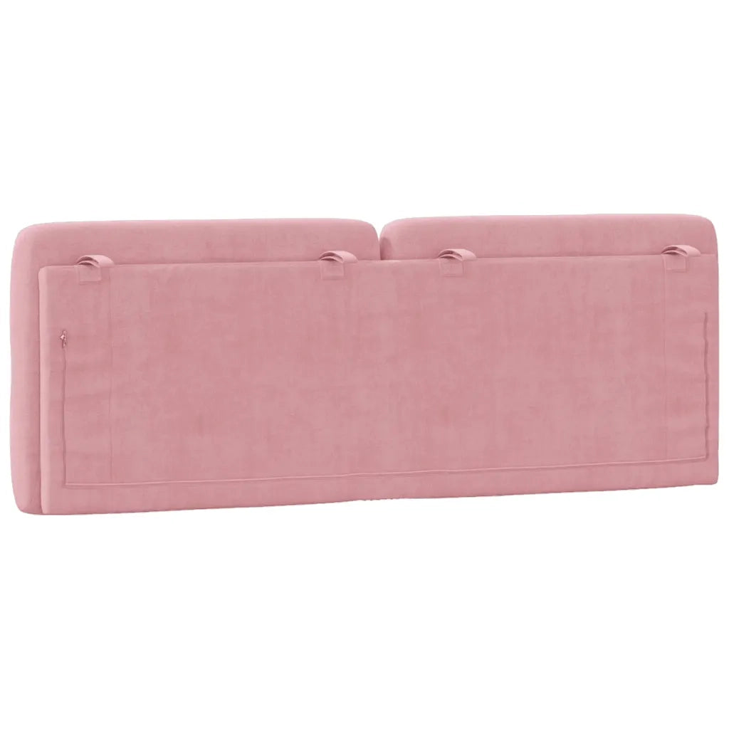 Cuscino Testiera Rosa 120 cm in Velluto CFW5240528
