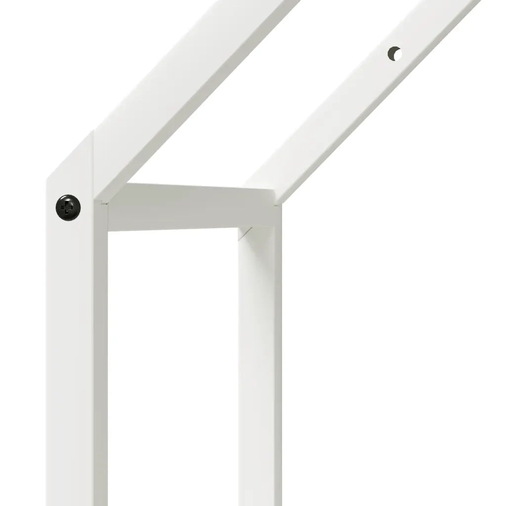 Rastrelliera per Legna da Ardere Bianca 40x25x60 cm CFW2894413