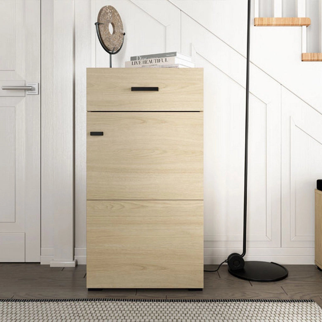 Trevi, Mobile da Ingresso un Cassetto, 51.5x35x98h cm Marrone Rovere Chiaro