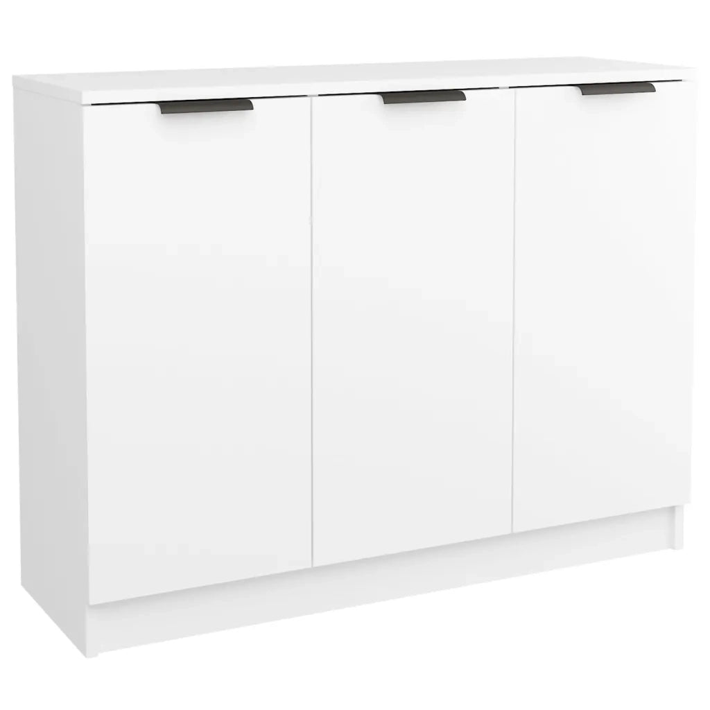 Credenza Bianca 90,5x30x70 cm in Legno Multistrato 811187