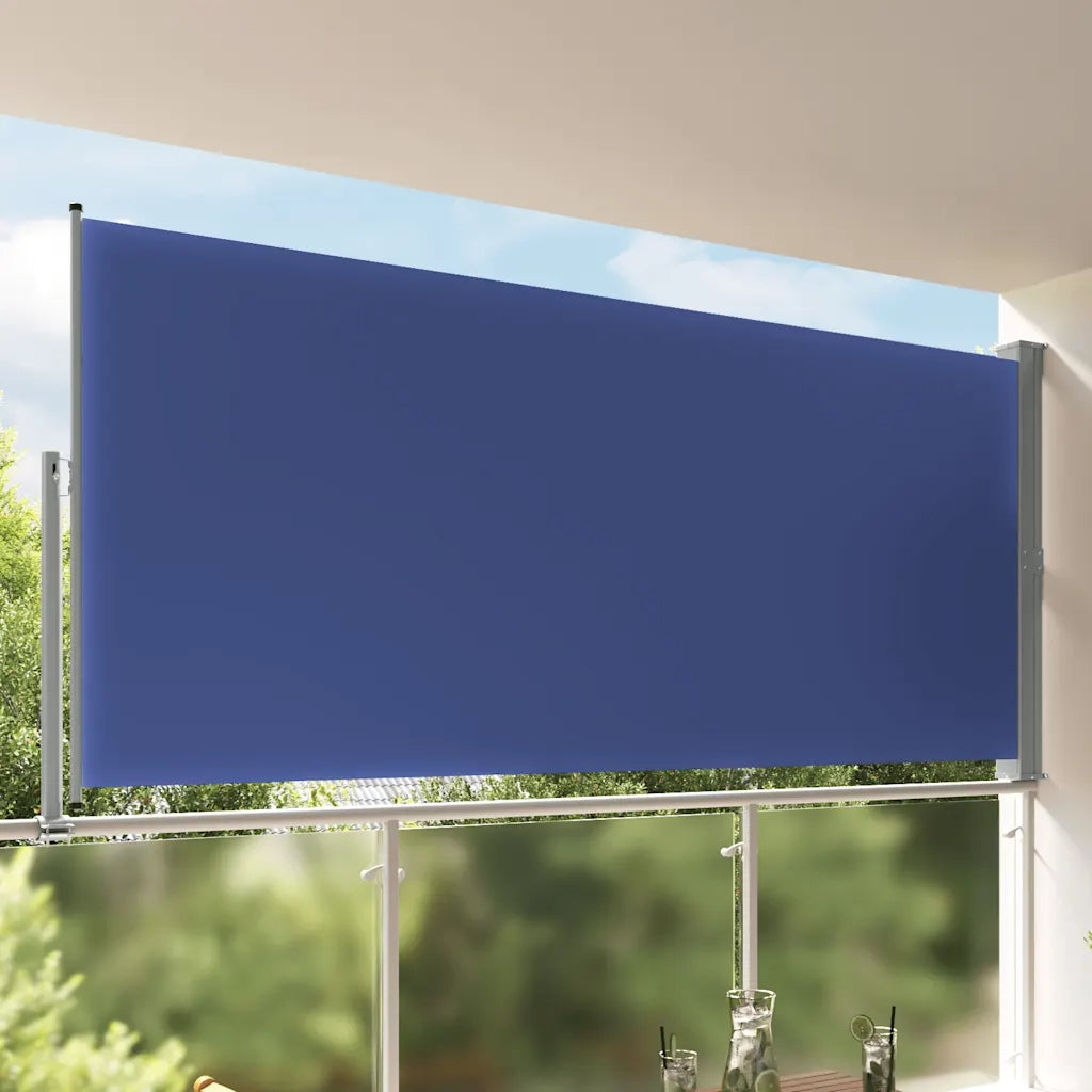 Tenda Laterale Retrattile per Patio 160x300 cm Blu 48350