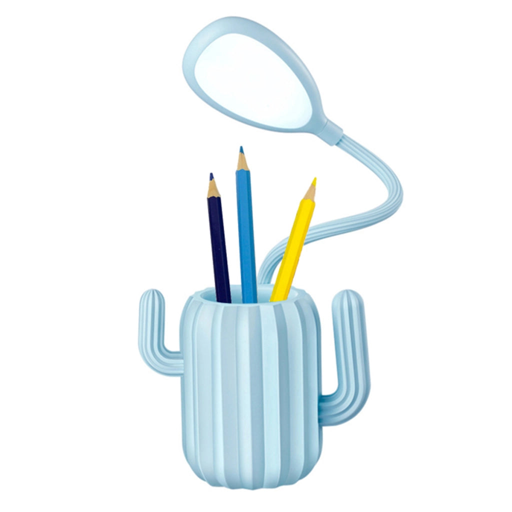 Portamatite con luce LED Stelo flessibile modello cactus Blu TechKidz